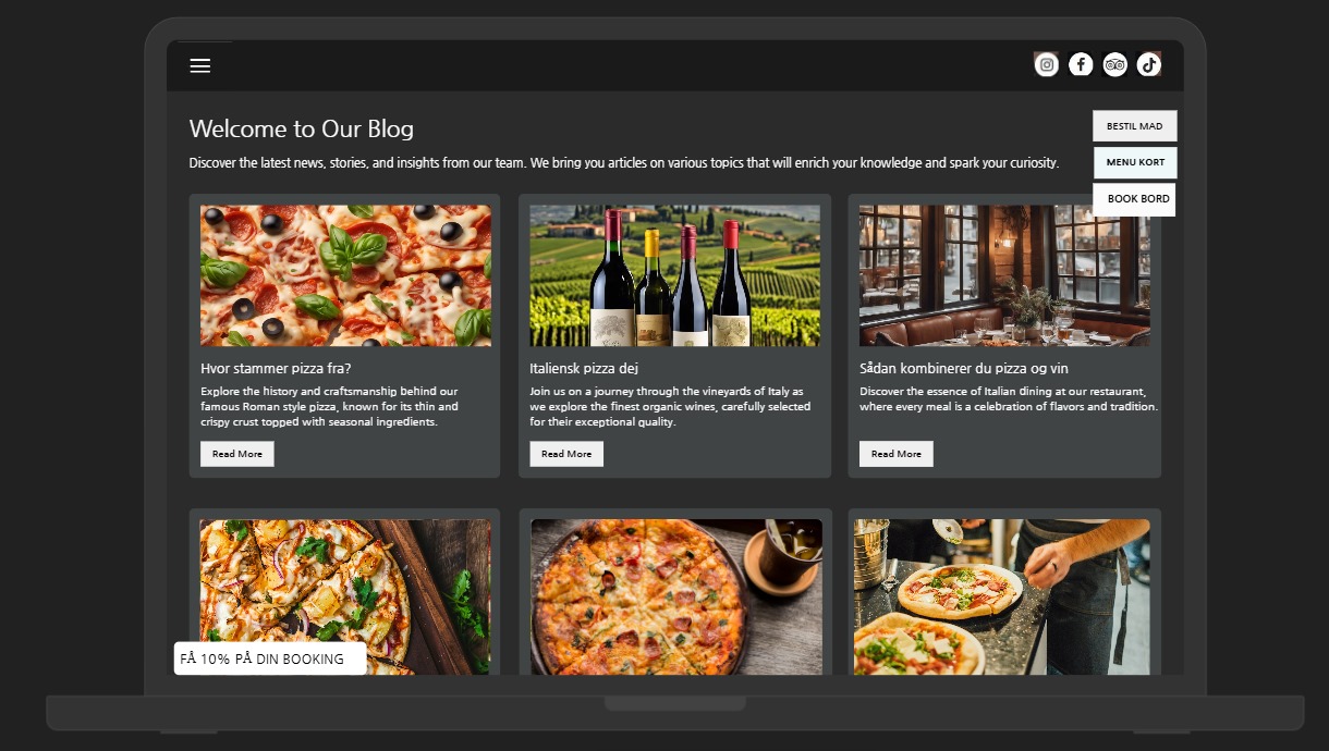 MaMeMi Blog Page Design Mockup 1